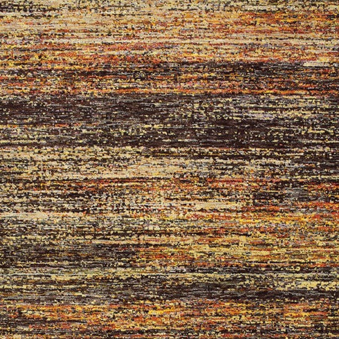 2' X 8' Gold And Slate Abstract Runner Rug